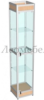 ВА-400 Витрина из алюминиевого профиля с подиумом цвет Дуб сонома